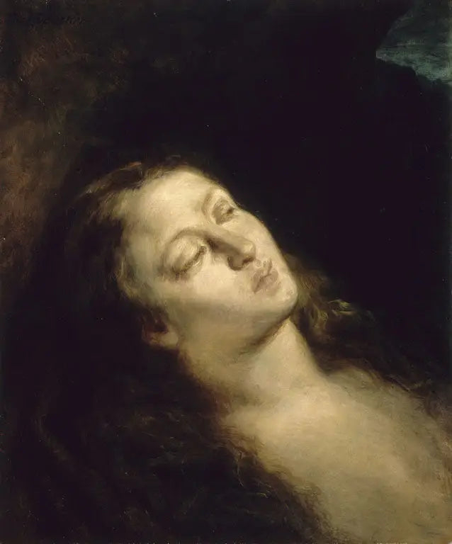 A Madalena no Deserto - Eugène Delacroix