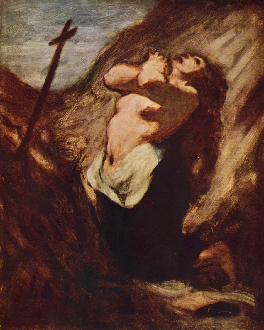 A Madalena em oração - Honoré Daumier