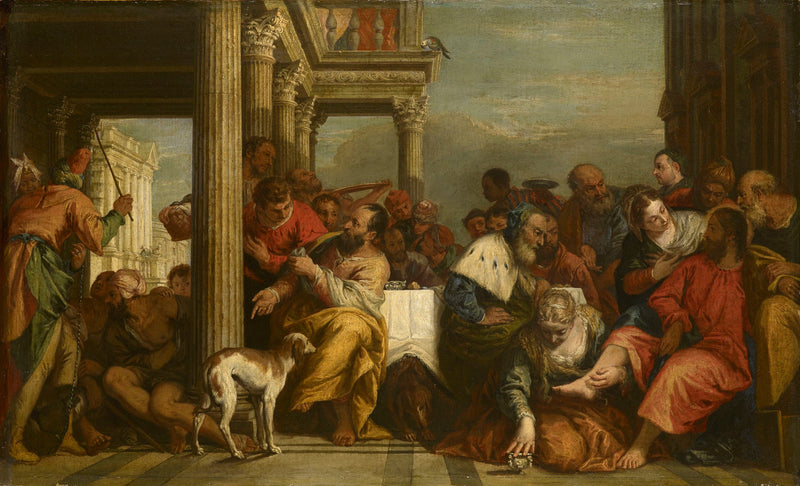 A Madalena ungiendo os pés de Cristo - Sebastiano Ricci
