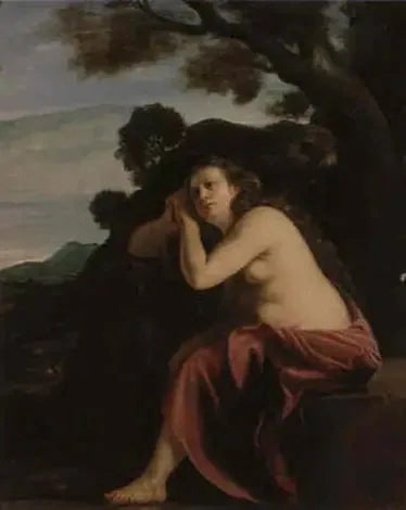 A Madalena Penitente em uma Paisagem - Artemisia Gentileschi