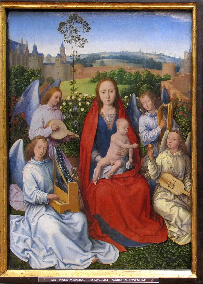A Madona no Jardim de Rosas - Hans Memling