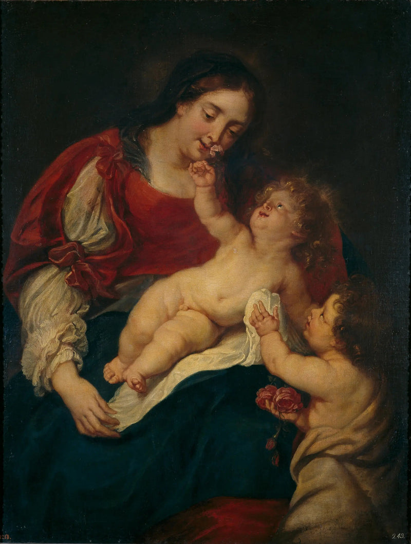 A Madona das Rosas - Antoine van Dyck
