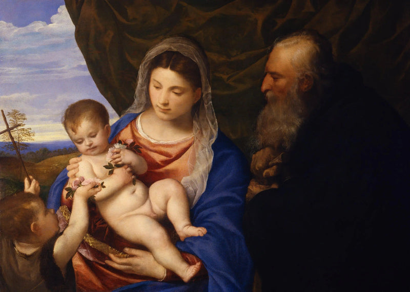 A Madona das Rosas - Titian