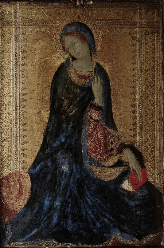 A Madona da cena da Anunciação - Simone Martini