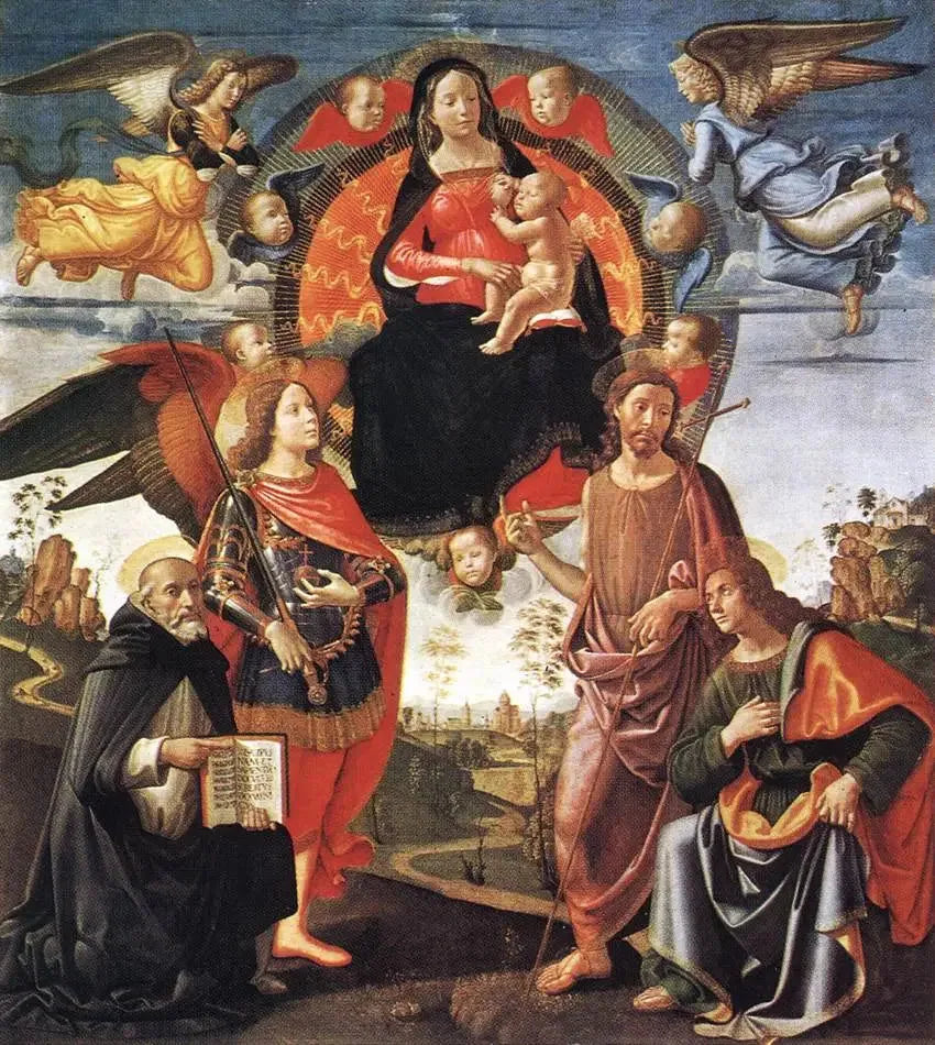 A Madona na Glória com os Santos - Domenico Ghirlandaio