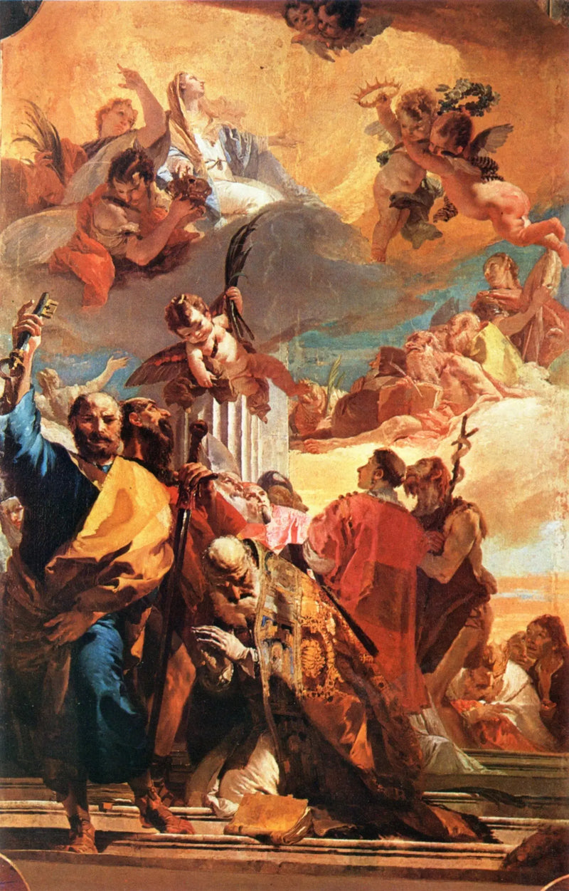 A Madona na glória com os santos - Giovanni Battista Tiepolo