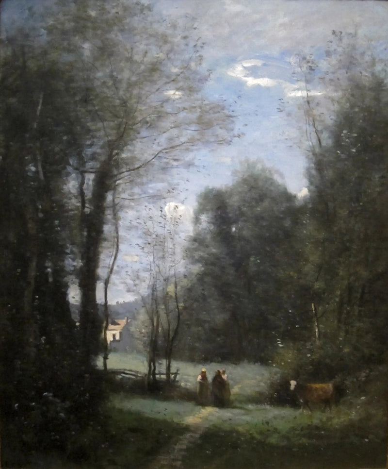 A Casa Branca de Sèvres - Jean-Baptiste Camille Corot