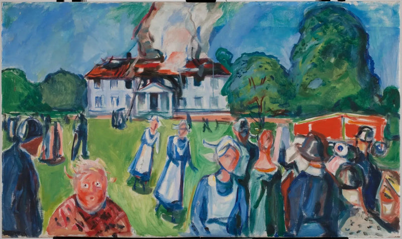 A casa queima! - Edvard Munch