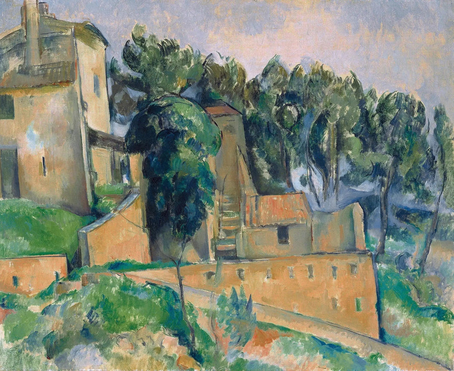 A Casa de Bellevue - Paul Cézanne