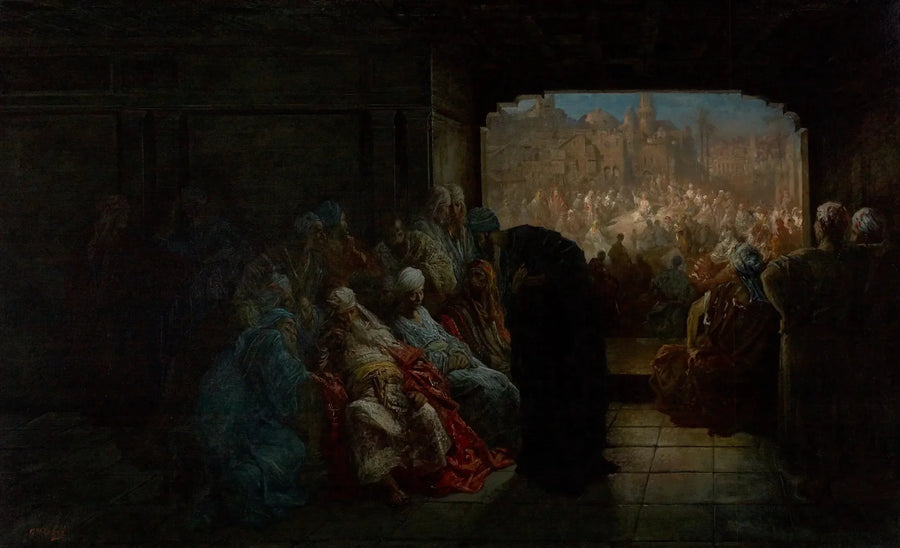 A casa de Caifás - Gustave Doré