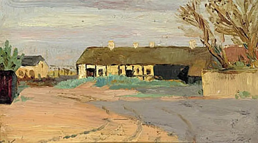 A casa de Christoffer ao crepúsculo. - Peder Severin Krøyer