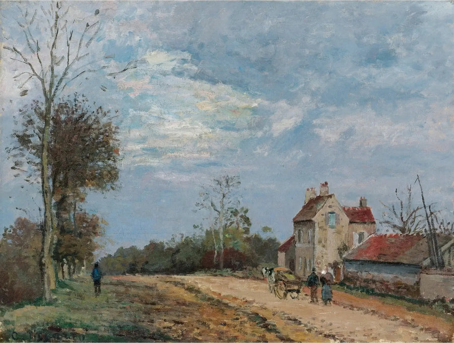 A Casa do senhor Musy, estrada de Marly, Louveciennes - Camille Pissarro