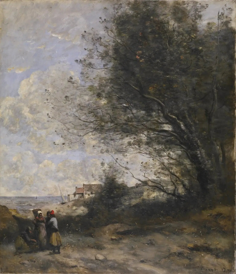 A Casa do Pescador - Jean-Baptiste Camille Corot
