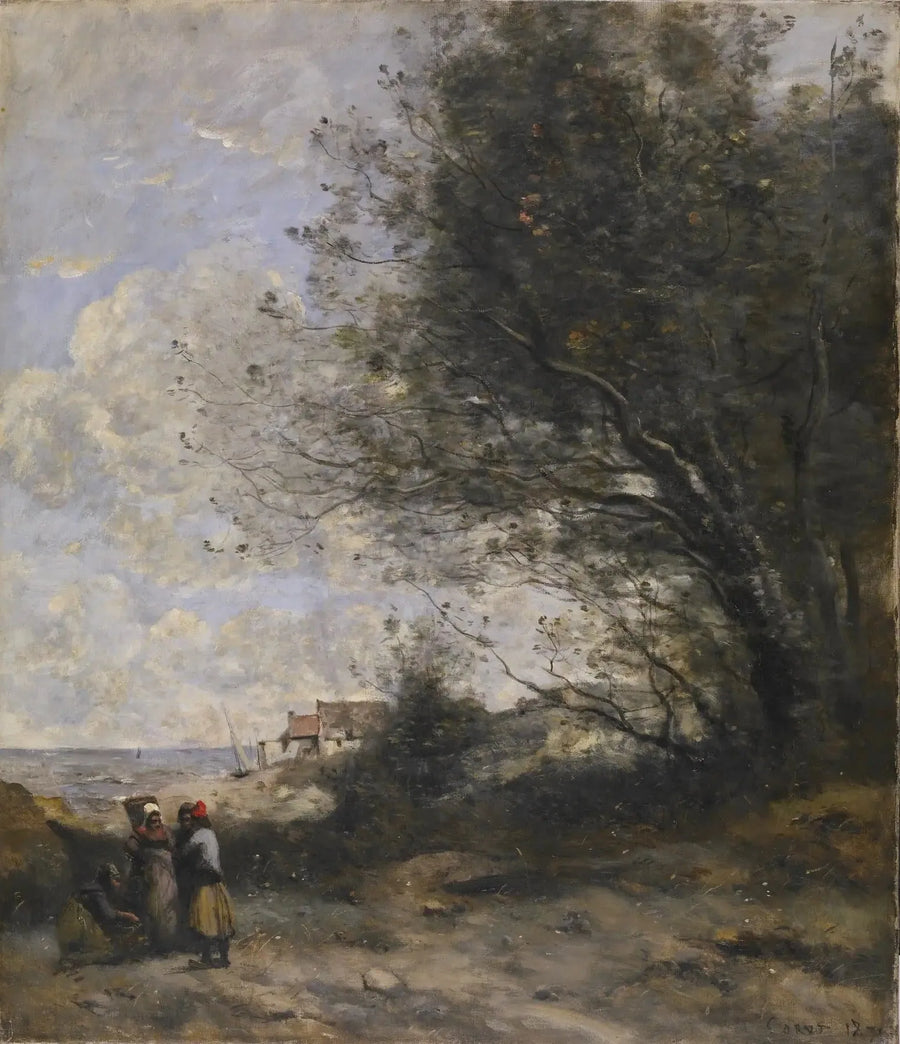 A Casa do Pescador - Jean-Baptiste Camille Corot