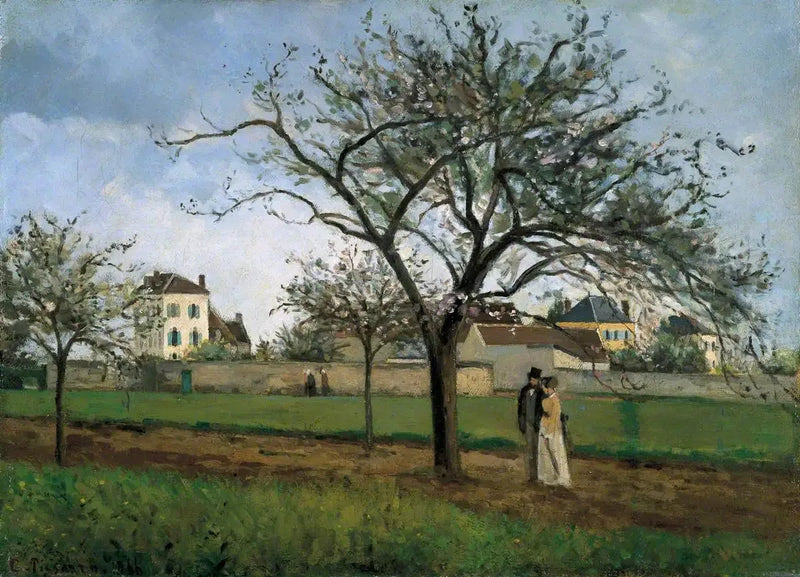 A casa do pai Gallien, Pontoise - Camille Pissarro