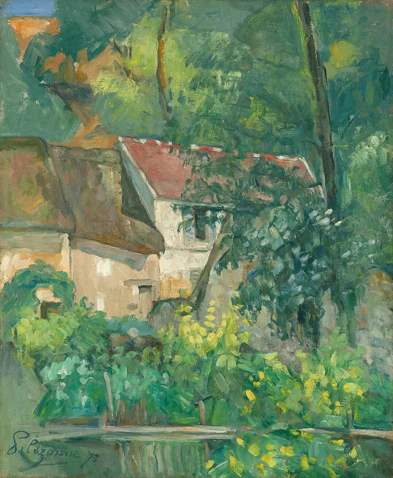 A Casa do pai Lacroix, Auvers-sur-Oise - Paul Cézanne