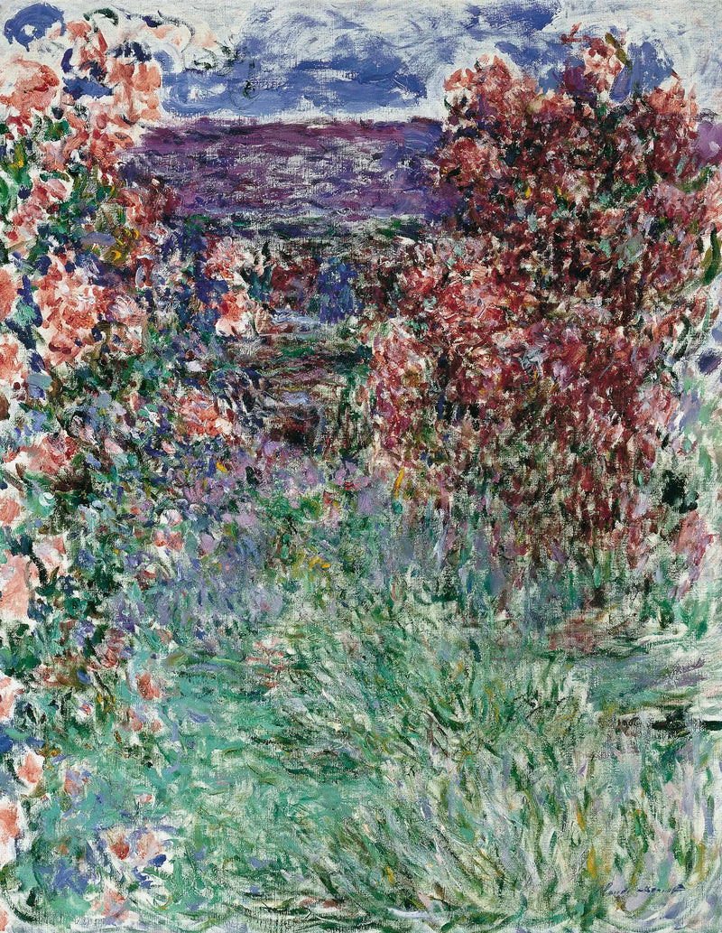 A casa entre as rosas - Claude Monet