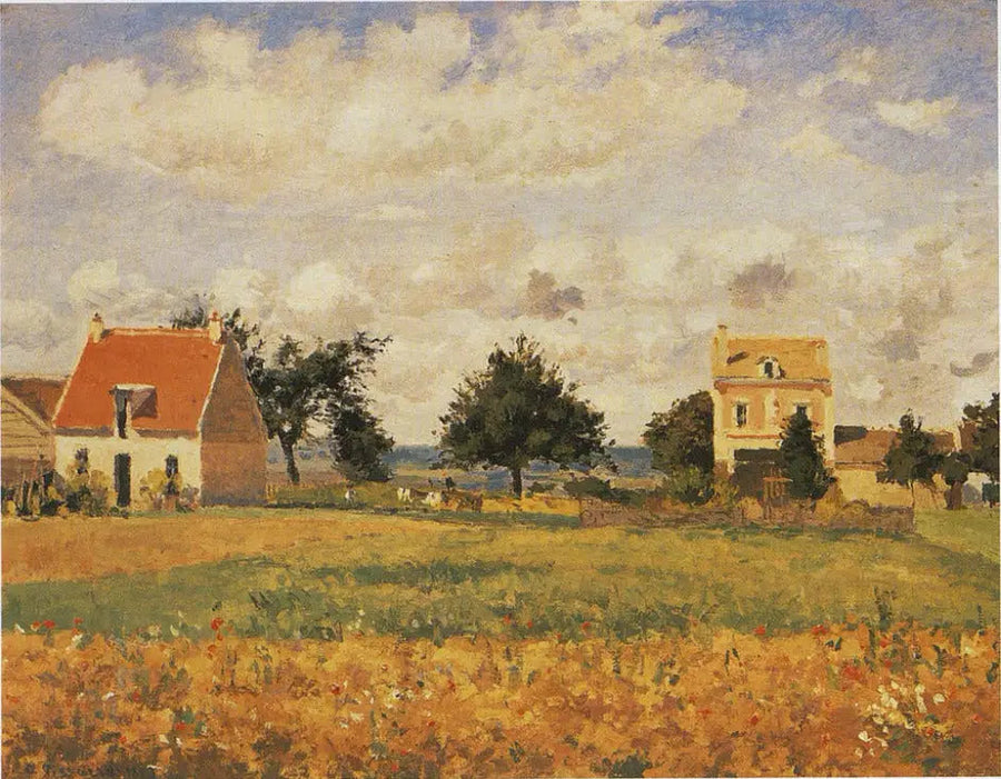 A casa vermelha - Camille Pissarro