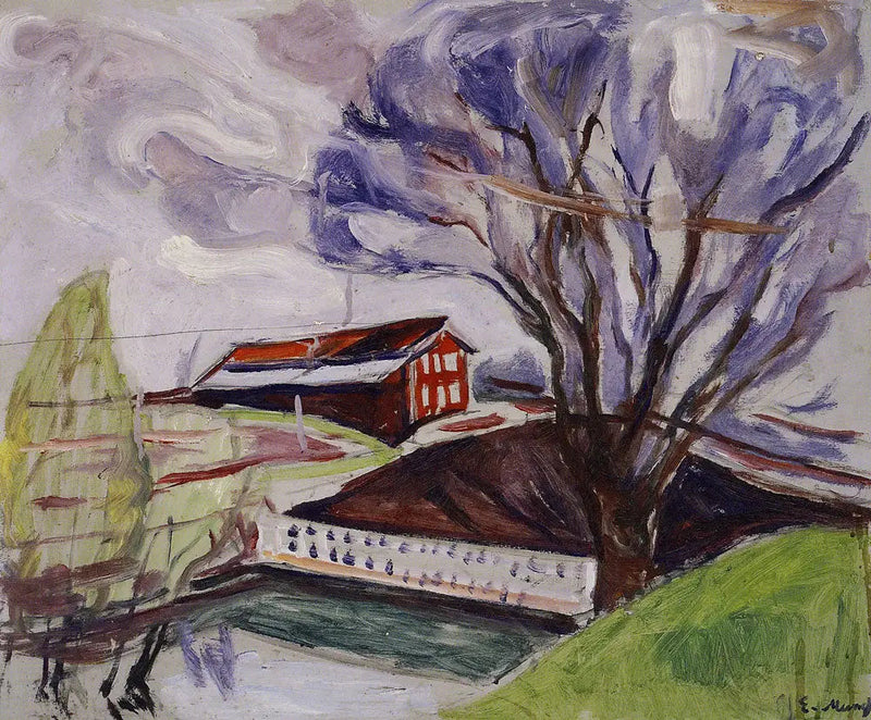 A Casa Vermelha - Edvard Munch