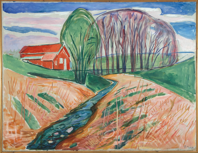 A Casa Vermelha - Edvard Munch