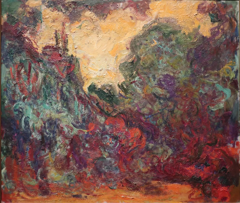 A casa vista do jardim das rosas - Claude Monet