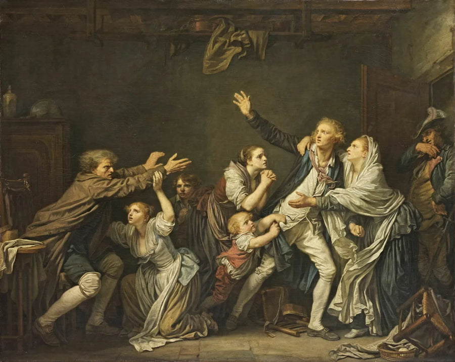 A Maldição Paternal - Jean-Baptiste Greuze