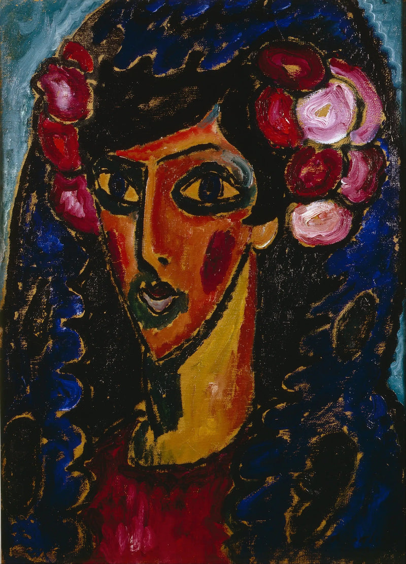 A mantilha azul - Alexej von Jawlensky