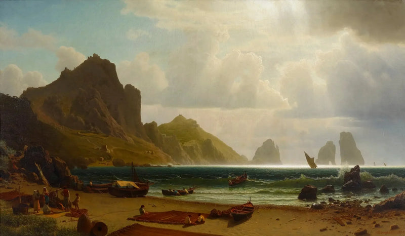 A Marina Piccola, Capri - Albert Bierstadt