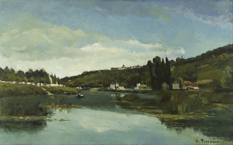 A Marne em Chennevières - Camille Pissarro