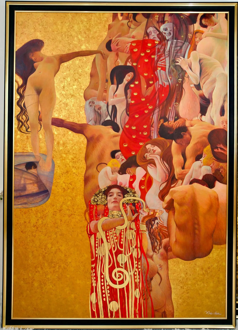 A Medicina – Uma Obra Reimaginada de Gustav Klimt por Master Apollon | 180 x 270 cm