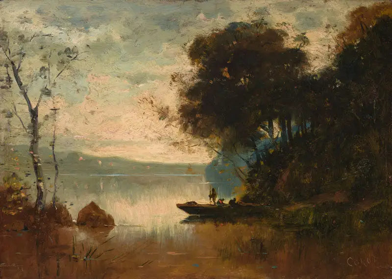 A memória de Riva - Jean-Baptiste Camille Corot