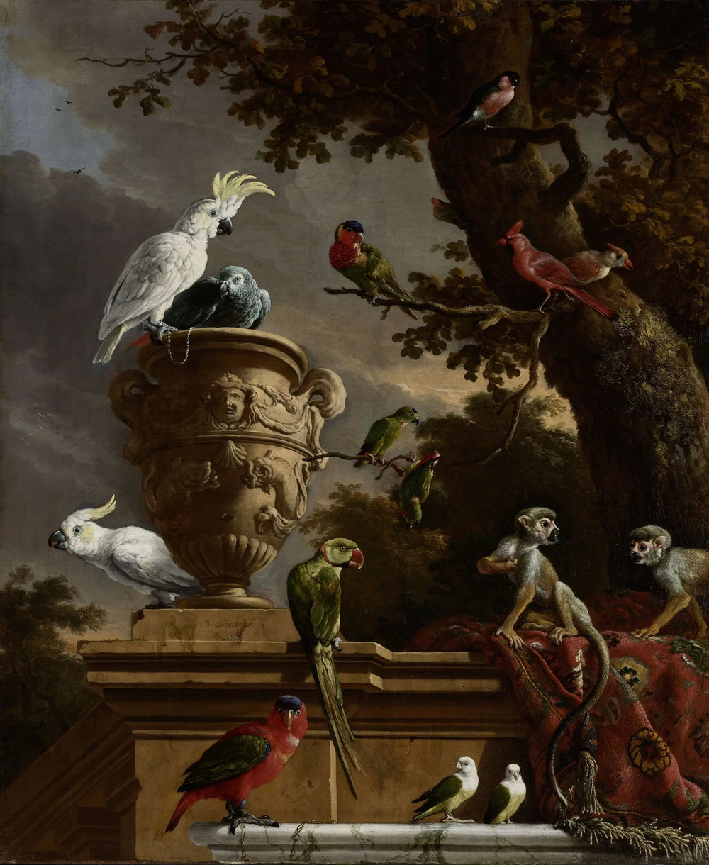La Ménagerie - Melchior de Hondecoeter - Alpha Reproduction