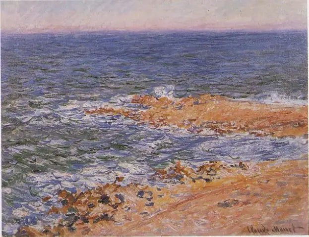 O mar em Antibes - Claude Monet