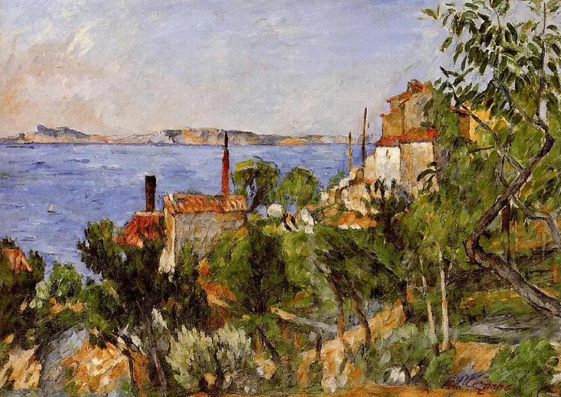 O Mar em L'Estaque - Paul Cézanne