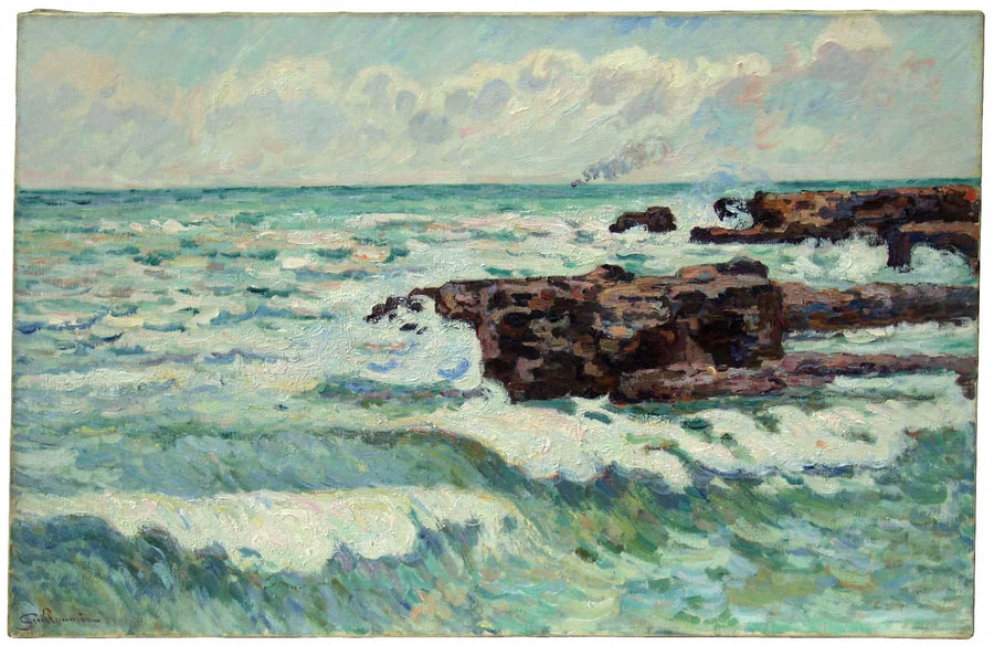 O mar em Saint-Palais - Armand Guillaumin