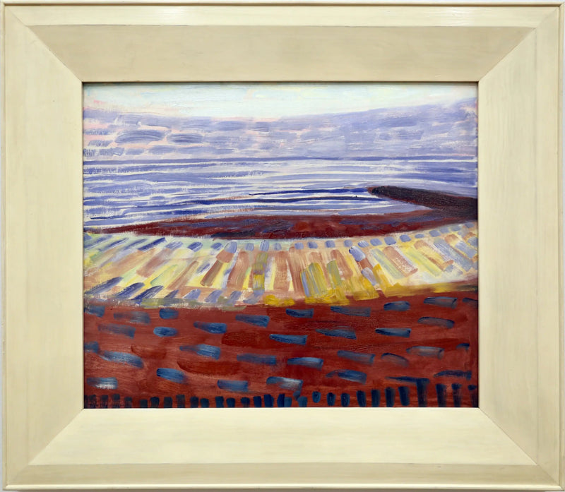 O mar após o pôr do sol - Piet Mondrian