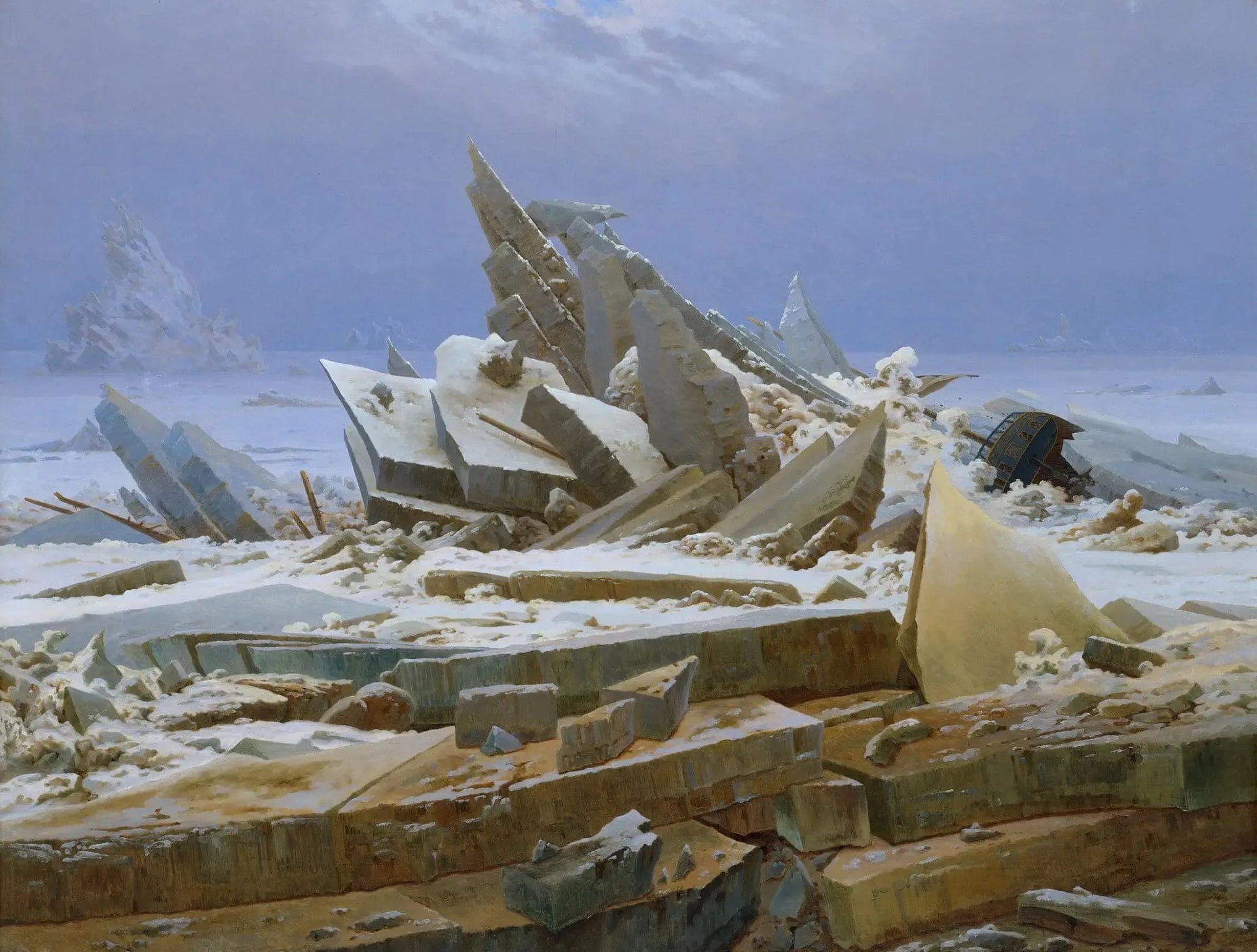 La Mer de glace - Caspar David Friedrich image 1 tableau peint à l’huile sur toile