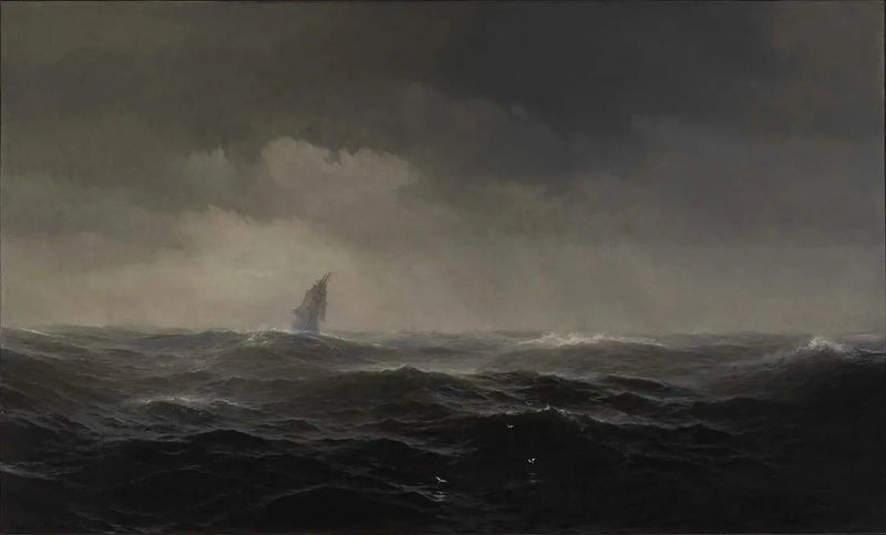 O mar - Edward Moran
