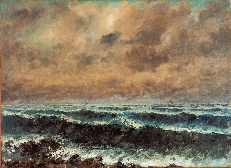 O Mar no Outono - Gustave Courbet