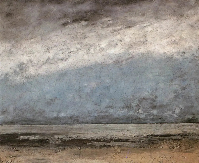 O mar perto de Trouville - Gustave Courbet
