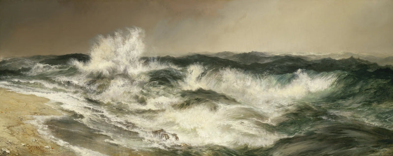 O mar que ressoa muito - Thomas Moran