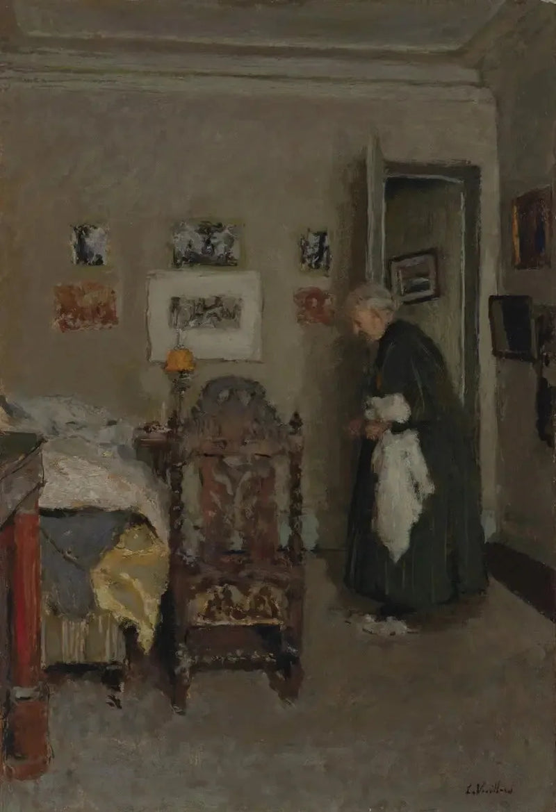 A mãe do artista em seu apartamento, rua de Calais, Paris - Manhã - Édouard Vuillard