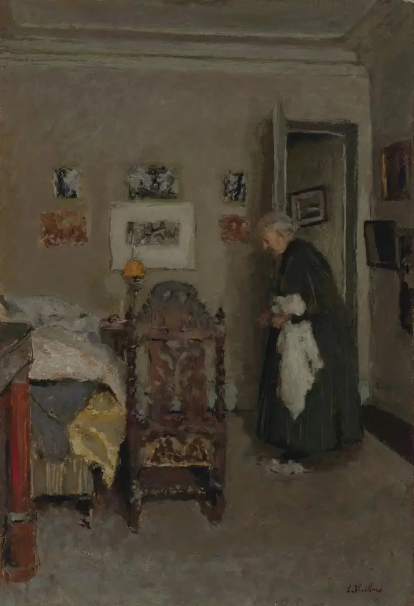 A mãe do artista em seu apartamento, rua de Calais, Paris - Manhã - Édouard Vuillard