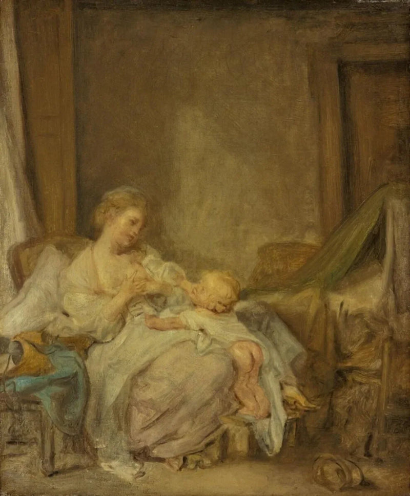 A mãe feliz - Jean-Baptiste Greuze