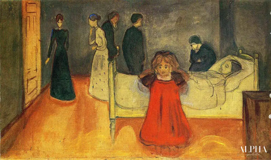 La mère morte - Edvard Munch - Reproductions de tableaux et peintures haut de gamme