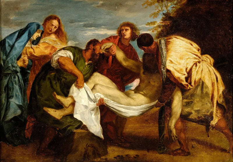 A Colocação no Sepulcro de acordo com Ticiano - Eugène Delacroix