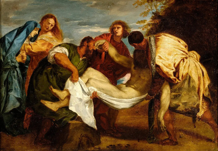 A Colocação no Sepulcro de acordo com Ticiano - Eugène Delacroix