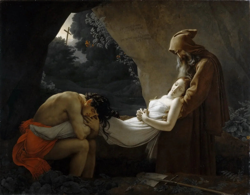 A sepultura de Atala - Anne-Louis Girodet