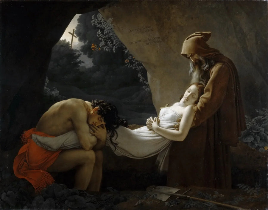 A sepultura de Atala - Anne-Louis Girodet