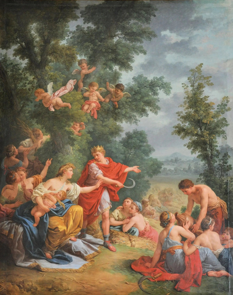 A colheita, ou Ceres e Triptolêmio - Louis Jean François Lagrenée